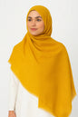 Yellow - Crimp Lawn Hijab