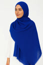 Electric Blue - Crimp Lawn Hijab