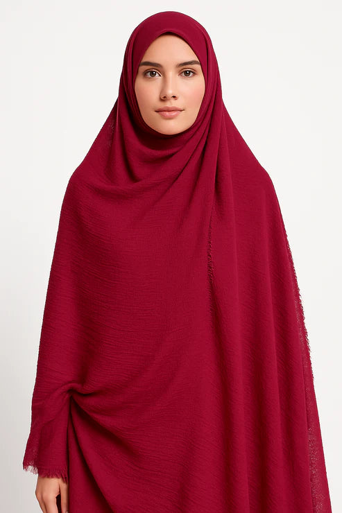 Rouge Pink - Crimp Lawn Hijab